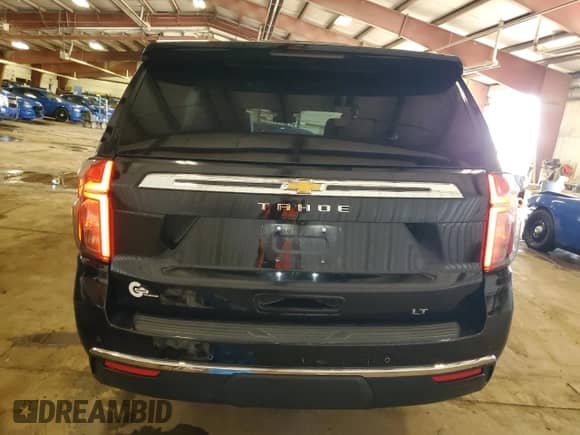 2023 Chevrolet Tahoe LT with VIN 1GNSKNKD8PR193818, listed as a Copart auction lot 67252615 with 84,233 mi miles and Salvage title. Bid and sale history available at DreamBid. Image 6.