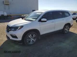 2018 Honda Pilot EX-L with VIN 5FNYF5H63JB016641, listed as a Copart auction lot 81497305 with 126,333 mi miles and Salvage title. Bid and sale history available at DreamBid. Image 1.