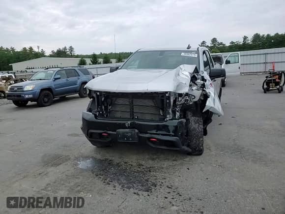 2019 Chevrolet Silverado 1500 Custom Trail Boss with VIN 1GCRYCEF4KZ408434, listed as a Copart auction lot 59362475 with 39,155 mi miles and Salvage title. Bid and sale history available at DreamBid. Image 13.