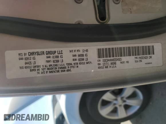 2010 Dodge Caliber SXT z VIN 1B3CB4HAXAD534923, wystawiony jako Copart lot #81126965 z przebiegiem 196 689 mil mil oraz Szkoda całkowita • Salvage title. Historia ofert i sprzedaży dostępna na DreamBid. Obrazek 12.