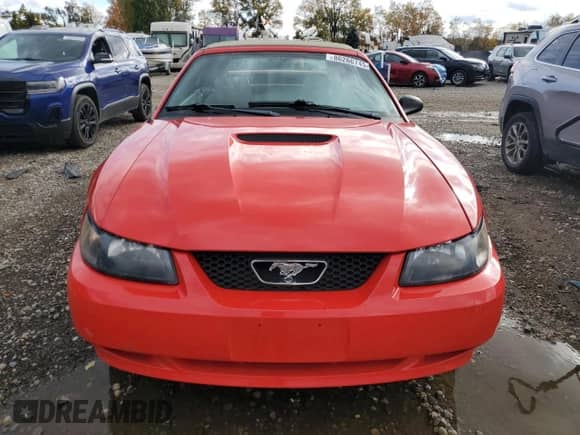 2001 Ford Mustang Deluxe z VIN 1FAFP444X1F157095, wystawiony jako Copart lot #86266745 z przebiegiem 93 557 mil mil oraz Czysty tytuł • Clean title. Historia ofert i sprzedaży dostępna na DreamBid. Obrazek 5.