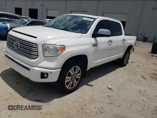 2017 Toyota Tundra Platinum с VIN 5TFGW5F10HX216346, выставлен на аукционе Copart как лот 62332765 с пробегом 191 053 миль миль и Списание • Salvage title. История ставок и продаж доступна на DreamBid. Изображение 1.