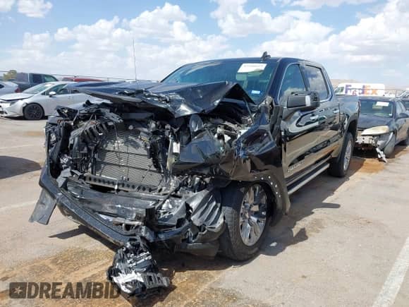 2023 GMC Sierra 1500 Denali with VIN 1GTUUGEL8PZ166614, listed as a IAAI auction lot 42560659 with 32,124 mi miles and . Bid and sale history available at DreamBid. Image 2.