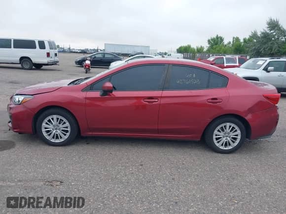 2018 Subaru Impreza Premium with VIN 4S3GKAD66J3621238, listed as a IAAI auction lot 42761523 with 58,270 mi miles and . Bid and sale history available at DreamBid. Image 14.
