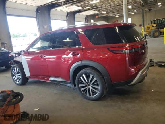2022 Nissan Pathfinder Platinum with VIN 5N1DR3DK2NC269963, listed as a Copart auction lot 66441825 with 16,194 mi miles and Salvage title. Bid and sale history available at DreamBid. Image 2.
