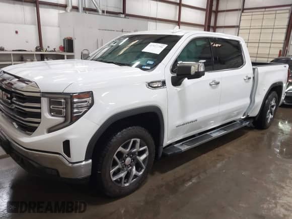 2023 GMC Sierra 1500 SLT with VIN 3GTUUDED8PG252545, listed as a IAAI auction lot 41927790 with 14,642 mi miles and . Bid and sale history available at DreamBid. Image 2.
