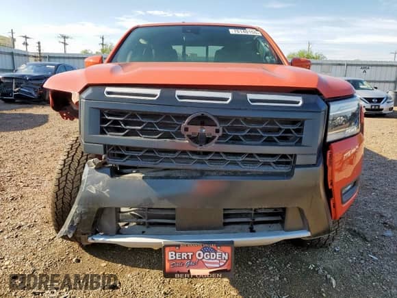 2025 Nissan Frontier Pro-X with VIN 1N6ED1EJ8SN600933, listed as a Copart auction lot 70140155 with 10 mi miles and Salvage title. Bid and sale history available at DreamBid. Image 5.