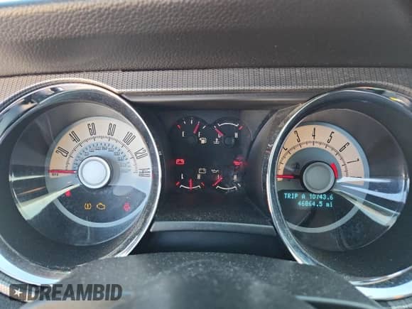 2010 Ford Mustang GT with VIN 1ZVBP8CH2A5104429, listed as a Copart auction lot 90648825 with 46,864 mi miles and Clean title. Bid and sale history available at DreamBid. Image 9.