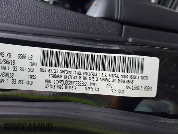 2013 Dodge Durango Crew z VIN 1C4RDJDG9DC632962, wystawiony jako IAAI lot #43057109 z przebiegiem 138 566 mil mil oraz . Historia ofert i sprzedaży dostępna na DreamBid. Obrazek 9.