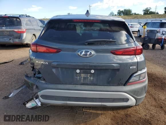 2023 Hyundai Kona SE with VIN KM8K2CABXPU058913, listed as a Copart auction lot 69414305 with 16,091 mi miles and Salvage title. Bid and sale history available at DreamBid. Image 6.