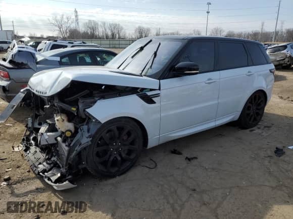 2017 Land Rover Range Rover Sport HSE Dynamic with VIN SALWV2FV5HA144782, listed as a Copart auction lot 48792945 with 84,998 mi miles and Salvage title. Bid and sale history available at DreamBid. Image 1.