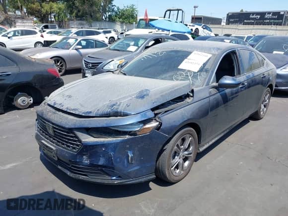 2024 Honda Accord EX-L with VIN 1HGCY2F60RA040147, listed as a IAAI auction lot 42692275 with 29,515 mi miles and . Bid and sale history available at DreamBid. Image 2.
