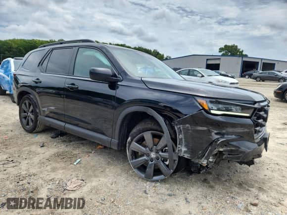 2025 Honda Pilot Sport с VIN 5FNYG1H36SB113751, выставлен на аукционе Copart как лот 64677005 с пробегом 4 590 миль миль и Списание • Salvage title. История ставок и продаж доступна на DreamBid. Изображение 4.