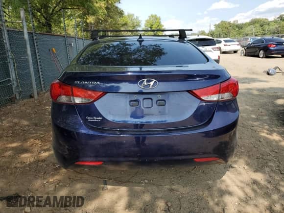 2013 Hyundai Elantra GLS with VIN 5NPDH4AE3DH432005, listed as a Copart auction lot 71906945 with 201,214 mi miles and Salvage title. Bid and sale history available at DreamBid. Image 6.