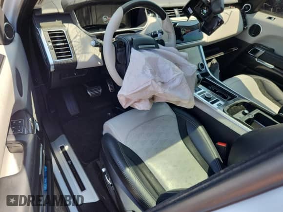 2021 Land Rover Range Rover Sport SVR with VIN SALWZ2RE3MA769580, listed as a Copart auction lot 68108755 with 50,363 mi miles and Salvage title. Bid and sale history available at DreamBid. Image 8.