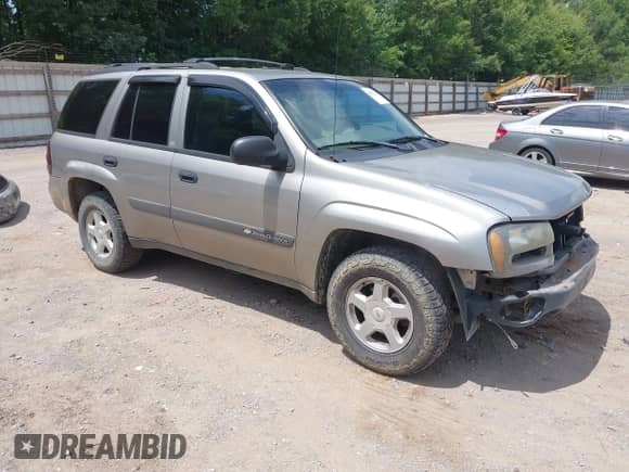 2003 Chevrolet TrailBlazer LS with VIN 1GNDS13S132288481, listed as a IAAI auction lot 42697292 with 222,817 mi miles and . Bid and sale history available at DreamBid. Image 1.