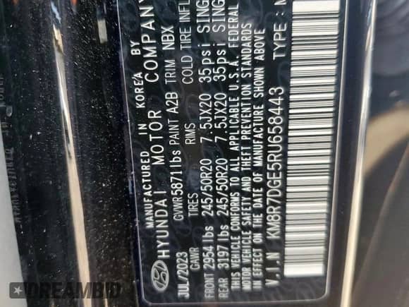 2024 Hyundai Palisade Calligraphy z VIN KM8R7DGE5RU658443, wystawiony jako Copart lot #70424765 z przebiegiem 36 697 mil mil oraz Szkoda całkowita • Salvage title. Historia ofert i sprzedaży dostępna na DreamBid. Obrazek 14.