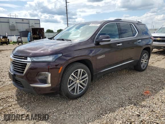 2023 Chevrolet Traverse High Country z VIN 1GNEVNKW7PJ221516, wystawiony jako Copart lot #64046935 z przebiegiem 11 967 mil mil oraz Szkoda całkowita • Salvage title. Historia ofert i sprzedaży dostępna na DreamBid. Obrazek 1.