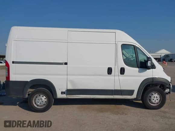 2023 Ram ProMaster Cargo with VIN 3C6LRVBG2PE585151, listed as a IAAI auction lot 43237108 with 62,718 mi miles and . Bid and sale history available at DreamBid. Image 14.