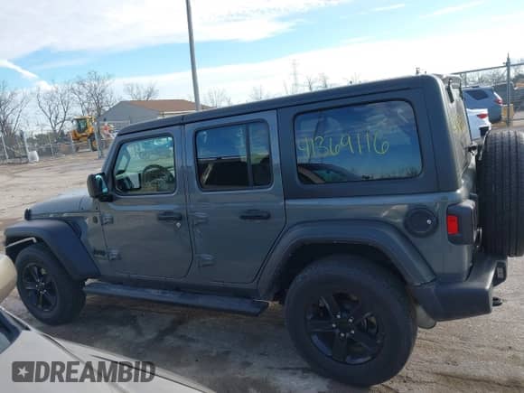 2022 Jeep Wrangler Unlimited Willys z VIN 1C4HJXDN0NW264631, wystawiony jako IAAI lot #41369116 z przebiegiem 41 484 mil mil oraz . Historia ofert i sprzedaży dostępna na DreamBid. Obrazek 14.