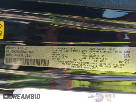 2021 Jeep Wrangler Unlimited Willys с VIN 1C4HJXDG2MW789125, выставлен на аукционе IAAI как лот 42396070 с пробегом 68 045 миль миль и . История ставок и продаж доступна на DreamBid. Изображение 9.