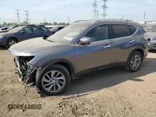2015 Nissan Rogue SV with VIN 5N1AT2MV7FC796388, listed as a Copart auction lot 81329875 with 119,603 mi miles and Salvage title. Bid and sale history available at DreamBid. Image 1.