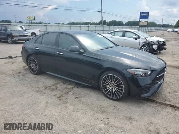 2023 Mercedes-Benz C 300 with VIN W1KAF4GB3PR144218, listed as a Copart auction lot 67360605 with 28,672 mi miles and Salvage title. Bid and sale history available at DreamBid. Image 4.