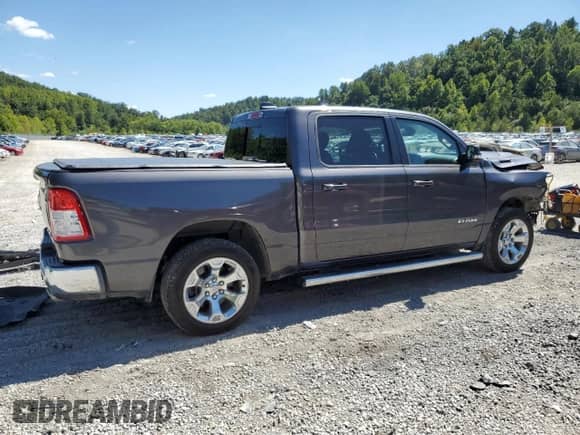 2022 Ram 1500 Big Horn with VIN 1C6SRFFT3NN203064, listed as a Copart auction lot 70523855 with 67,390 mi miles and Salvage title. Bid and sale history available at DreamBid. Image 3.