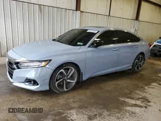 2022 Honda Accord Sport с VIN 1HGCV2F38NA020978, выставлен на аукционе Copart как лот 83870045 с пробегом Не указан миль и Списание • Salvage title. История ставок и продаж доступна на DreamBid. Изображение 1.