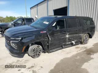 2025 Chevrolet Suburban Z71 с VIN 1GNS6DRD5SR178769, выставлен на аукционе Copart как лот 48332075 с пробегом 1 117 миль миль и Списание • Salvage title. История ставок и продаж доступна на DreamBid. Изображение 1.