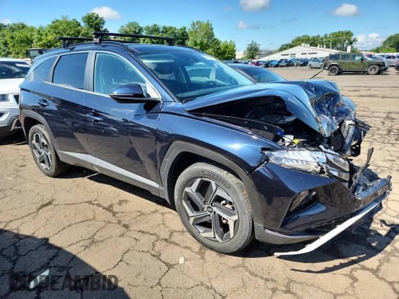 2022 Hyundai Tucson SEL Convenience with VIN KM8JFCA16NU046651, listed as a Copart auction lot 64619925 with 28,963 mi miles and Salvage title. Bid and sale history available at DreamBid. Image 4.