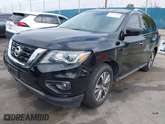 2018 Nissan Pathfinder SL with VIN 5N1DR2MN7JC611874, listed as a IAAI auction lot 42126450 with 105,706 mi miles and . Bid and sale history available at DreamBid. Image 2.