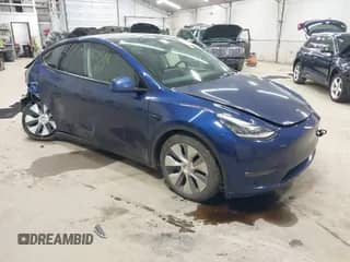 2021 Tesla Model Y Long Range with VIN 5YJYGDEE2MF159264, listed as a IAAI auction lot 43167588 with 83,012 mi miles and . Bid and sale history available at DreamBid. Image 1.