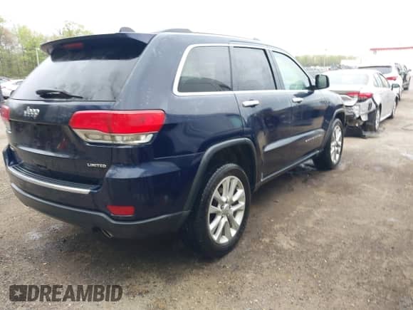 2017 Jeep Grand Cherokee Limited z VIN 1C4RJFBTXHC964565, wystawiony jako IAAI lot #42073619 z przebiegiem 103 410 mil mil oraz . Historia ofert i sprzedaży dostępna na DreamBid. Obrazek 4.