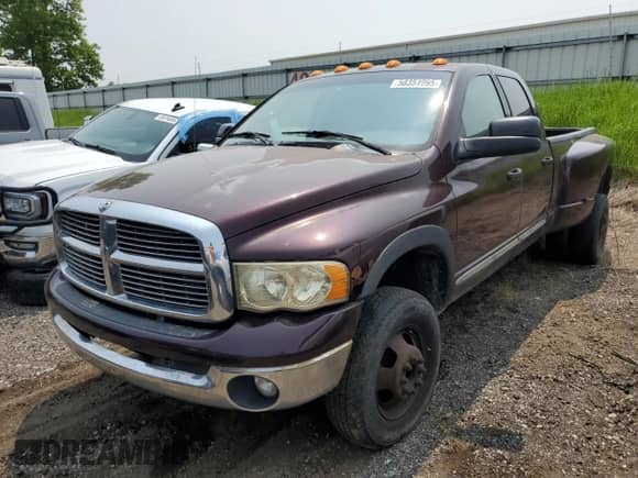 2005 Dodge 3500 SLT with VIN 3D7MS48C05G774954, listed as a Copart auction lot 58351995 with 390,799 mi miles and Salvage title. Bid and sale history available at DreamBid. Image 1.