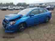 2022 Subaru Impreza Premium z VIN 4S3GKAV63N3611111, wystawiony jako Copart lot #57362745 z przebiegiem 36 900 mil mil oraz Szkoda całkowita • Salvage title. Historia ofert i sprzedaży dostępna na DreamBid. Obrazek 1.