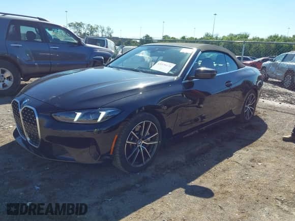 2025 BMW 4 Series 430i with VIN WBA33DB04SCT33955, listed as a IAAI auction lot 43379170 with 16,820 mi miles and . Bid and sale history available at DreamBid. Image 2.
