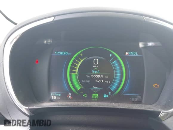 2016 Chevrolet Volt Premier with VIN 1G1RD6S53GU133757, listed as a IAAI auction lot 42807726 with 171,670 mi miles and . Bid and sale history available at DreamBid. Image 7.