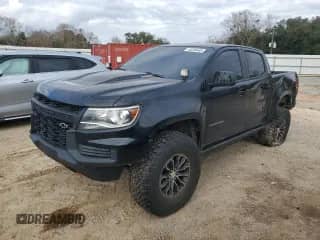 2021 Chevrolet Colorado 4WD ZR2 with VIN 1GCPTEE18M1178081, listed as a Copart auction lot 43258445 with 106,984 mi miles and Non repairable. Bid and sale history available at DreamBid. Image 1.