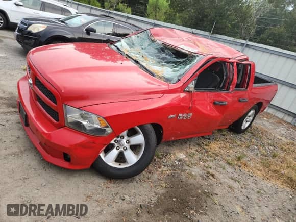 2015 Ram 1500 Tradesman with VIN 1C6RR6FT3FS591253, listed as a Copart auction lot 62150755 with 125,123 mi miles and Salvage title. Bid and sale history available at DreamBid. Image 1.