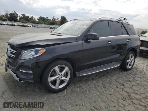 2016 Mercedes-Benz GLE 350 with VIN 4JGDA5JB0GA779878, listed as a Copart auction lot 80572635 with 59,314 mi miles and Salvage title. Bid and sale history available at DreamBid. Image 1.