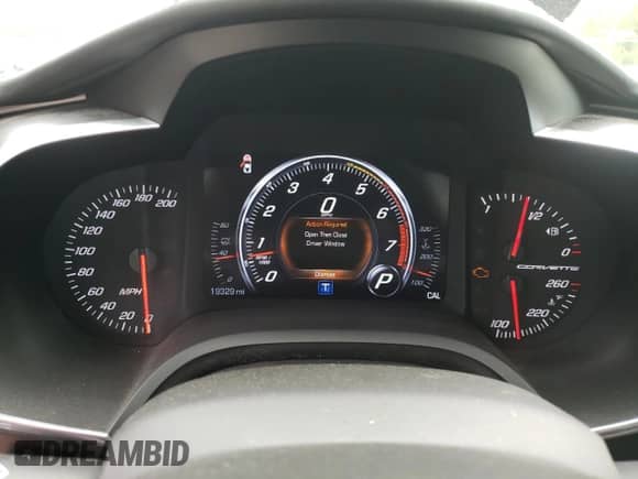 2017 Chevrolet Corvette 3LT with VIN 1G1YF2D78H5114503, listed as a Copart auction lot 53100385 with 19,329 mi miles and Salvage title. Bid and sale history available at DreamBid. Image 9.