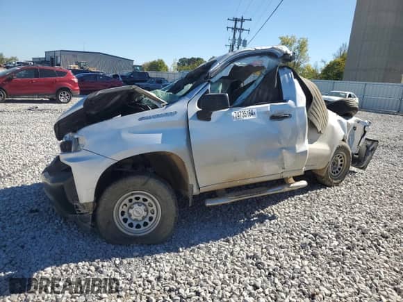 2020 Chevrolet Silverado 1500 Work Truck with VIN 3GCNYAEH9LG231045, listed as a Copart auction lot 74735164 with Not provided miles and Non repairable. Bid and sale history available at DreamBid. Image 1.