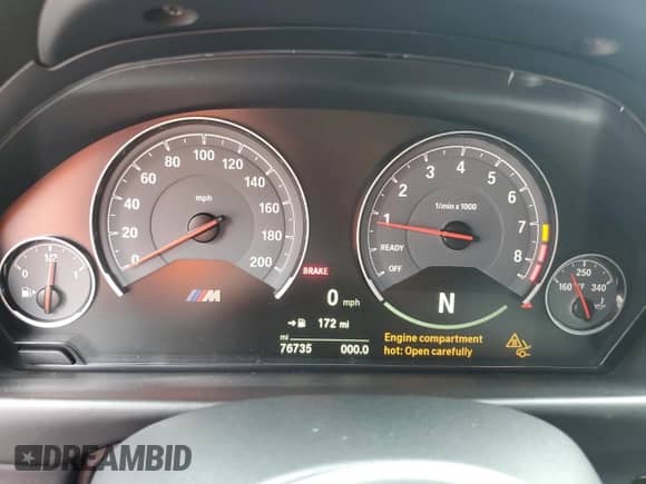 2018 BMW M3 z VIN WBS8M9C52J5J79982, wystawiony jako Copart lot #67612635 z przebiegiem 76 735 mil mil oraz Szkoda całkowita • Salvage title. Historia ofert i sprzedaży dostępna na DreamBid. Obrazek 9.