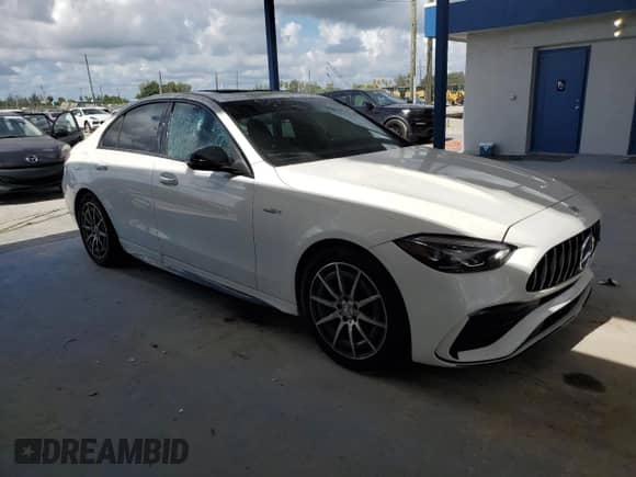 2023 Mercedes-Benz C 43 AMG with VIN W1KAF8HB7PR098740, listed as a Copart auction lot 68827055 with 9,379 mi miles and Clean title. Bid and sale history available at DreamBid. Image 4.