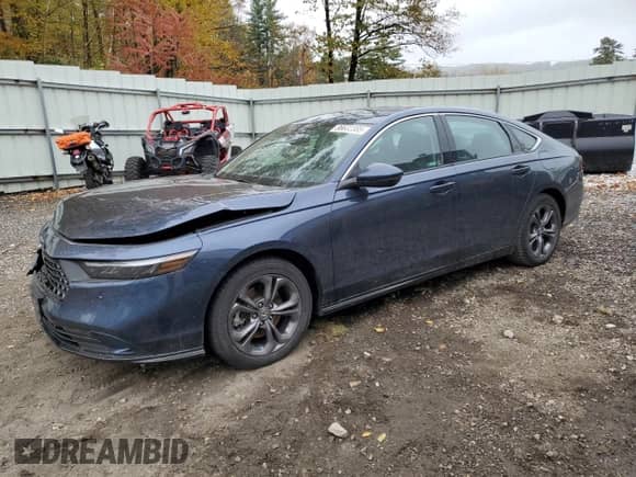 2024 Honda Accord EX-L with VIN 1HGCY2F66RA003457, listed as a Copart auction lot 86632385 with 40,106 mi miles and Salvage title. Bid and sale history available at DreamBid. Image 1.