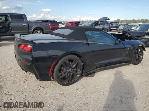 2015 Chevrolet Corvette Z51 1LT with VIN 1G1YG3D70F5105746, listed as a Copart auction lot 87273415 with 29,586 mi miles and Salvage title. Bid and sale history available at DreamBid. Image 3.