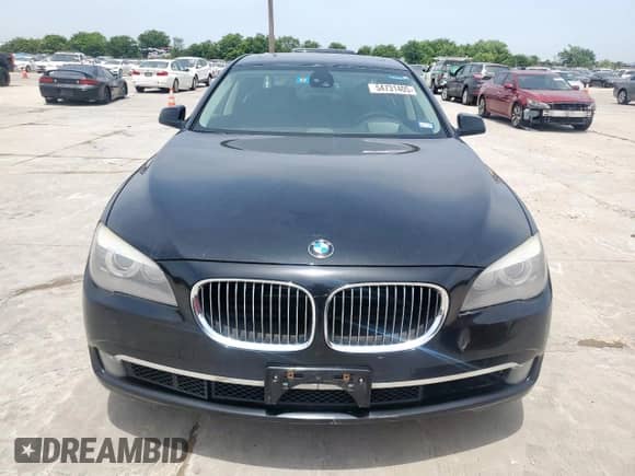 2012 BMW 7 Series 750i xDrive with VIN WBAKC6C55CC395741, listed as a Copart auction lot 54731405 with 166,193 mi miles and Clean title. Bid and sale history available at DreamBid. Image 5.