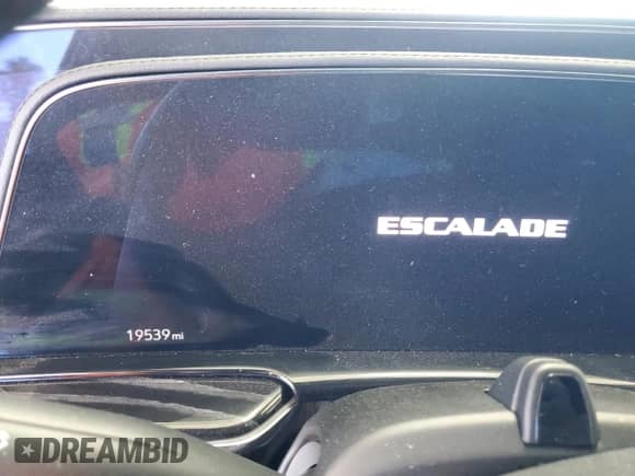 2023 Cadillac Escalade ESV AWD V-Series with VIN 1GYS4SK93PR229583, listed as a Copart auction lot 47362635 with 19,539 mi miles and Salvage title. Bid and sale history available at DreamBid. Image 9.