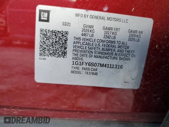 2021 Chevrolet Bolt EV LT z VIN 1G1FY6S07M4111316, wystawiony jako Copart lot #68857543 z przebiegiem 53 145 mil mil oraz . Historia ofert i sprzedaży dostępna na DreamBid. Obrazek 12.